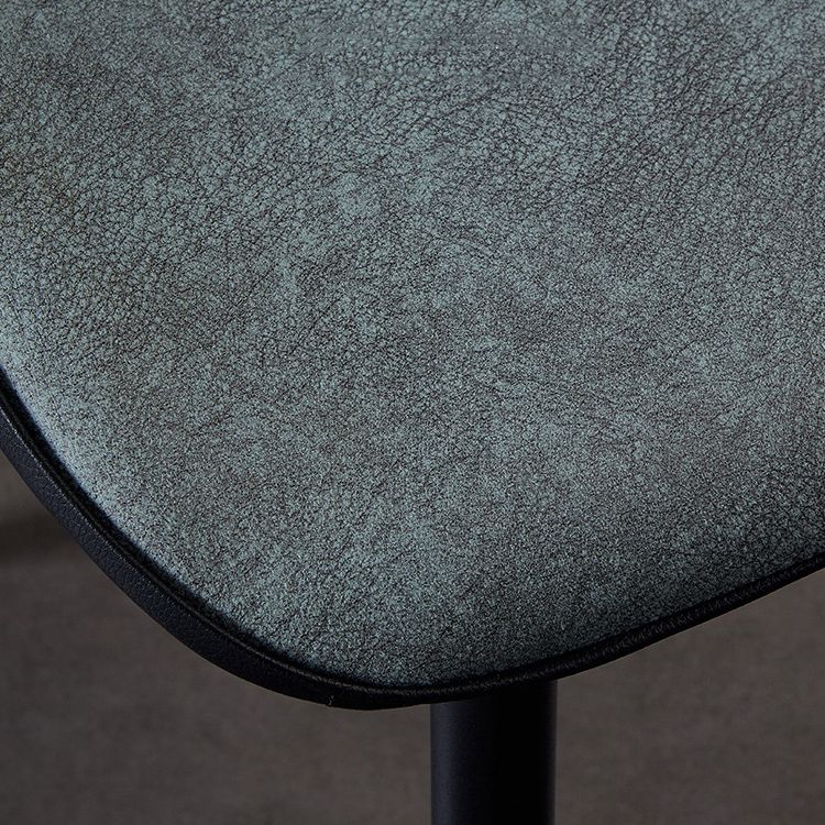 Modern Leather Armless Dining Chairs Wingback Side Chair with Black Legs Clearhalo ' kitchen&dining_furn' 'Dining Chairs' 'Dining Tables & Seating' 'dining_chair' 'furn' 'furn_dining_chair' 'Furniture' 'furniture_dining_chair' 'Kitchen & Dining Furniture' 'kitchen' 1200x1200_c342c30f-edf9-4e24-9b2a-fe43e1b15477