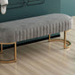 Modern Entryway Bench Cushioned Metal Seating Bench , 12.5 Inch W Clearhalo 'Benches' 'Chairs & Seating' 'furn' 'furn_benches' 'Furniture' 'Living Room Furniture' 1200x1200_c344dcc8-4924-48cc-9943-c3dcdf639500