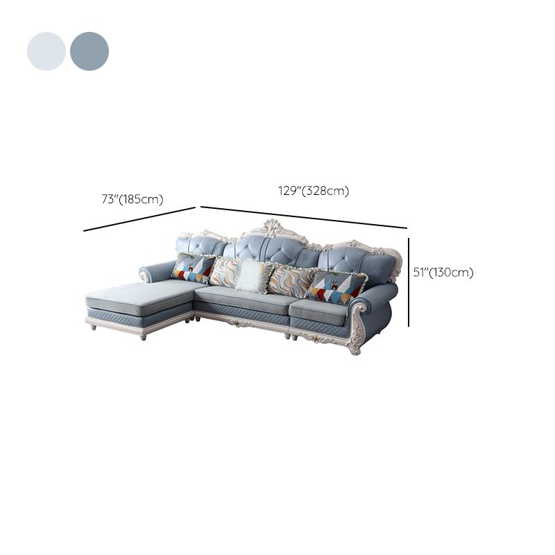 72 "largeur country sectionnel canapé en cuir sectionnel