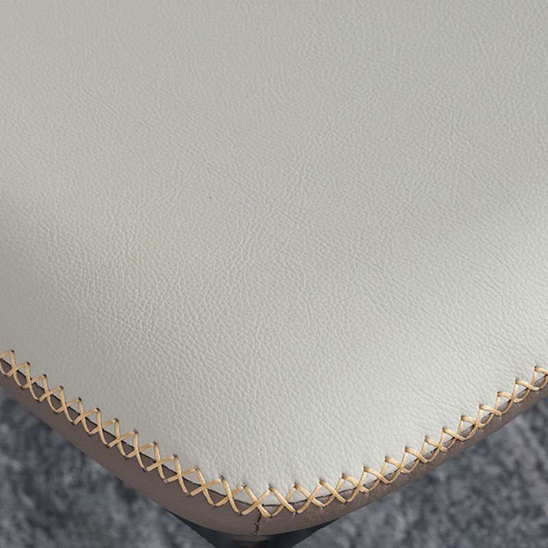 Industrial Armless Wingback Chairs PU Leather Dining Chairs for Kitchen Clearhalo ' kitchen&dining_furn' 'Dining Chairs' 'Dining Tables & Seating' 'dining_chair' 'furn' 'furn_dining_chair' 'Furniture' 'furniture_dining_chair' 'Kitchen & Dining Furniture' 'kitchen' 1200x1200_c3457c3b-41a9-4260-a2f5-7285362778ed