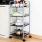 Open Shelves Kitchen Trolley Home Dining Modern Prep Table with Casters Clearhalo 'furn' 'furn_kitchen_islands_carts' 'Furniture' 'Kitchen & Dining Furniture' 'Kitchen Islands & Carts' 'kitchen_islands_carts' 1200x1200_c348657e-18b3-4f67-a8d5-cbf476f17457