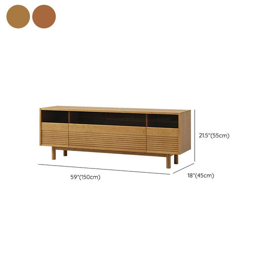 Scandinavian Media Console Wooden TV Console for Living Room Clearhalo 'furn' 'furn_tv_stands_entertainment_centers' 'Furniture' 'Living Room Furniture' 'TV Stands & Entertainment Centers' 'TV Stands & Media Storage Furniture' 'tv_stands_entertainment_centers' 1200x1200_c3487c3d-bda4-4255-bb87-3a7820582336