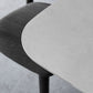 Tavolo da pranzo rettangolare in pietra grigio in stile moderno per cucina