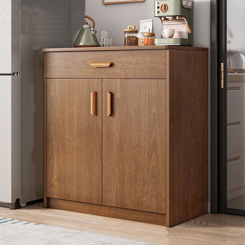 Modern Style Sideboard Wooden Dining Server with Drawer and Doors