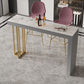 Glam Style Bar Table Rectangle Stone Bar Dining Table for Living Room Clearhalo 'Bar Furniture' 'Bar Tables' 'bar_tables' 'furn' 'furn_bar_tables' 'Furniture' 'Kitchen & Dining Furniture' 1200x1200_c349cb04-f2d1-409f-8e2f-ec4393ea3d8c