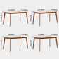Contemporary Rectangle Dining Table Oak Solid Wood Table with 4 Legs for Home Kitchen Dinner Clearhalo ' dining_table' 'Dining Tables & Seating' 'Dining Tables' 'furn' 'furn_dining_table' 'Furniture' 'furniture_dining_table' 'Kitchen & Dining Furniture' 'kitchen&dining_furn' 'kitchen' 'kitchen_dining_table' 1200x1200_c34a269a-538d-48ac-a902-c3e5fd99e9d0