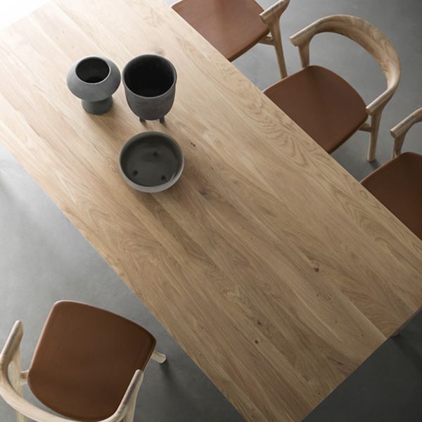Rectangle Contemporary Dining Table Wood Color Fixed Table with Pinewood Solid Wood Clearhalo 'Dining Tables & Seating' 'Dining Tables' 'dining_table' 'Furniture' 'furniture_dining_table' 'Kitchen & Dining Furniture' 'kitchen' 'kitchen_dining_table' 1200x1200_c34bc93f-53d2-4d3f-a3ca-0b79f83f8ca5