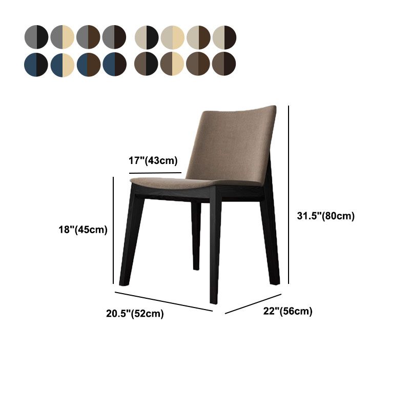 Armless Kitchen Side Chairs Modern Ash Wood Dining Chairs for Dining Room Clearhalo 'Dining Chairs' 'Dining Tables & Seating' 'dining_chair' 'furn' 'furn_dining_chair' 'Furniture' 'furniture_dining_chair' 'Kitchen & Dining Furniture' 1200x1200_c34e0a21-aed8-4eef-b37a-ab6d3b6a9775