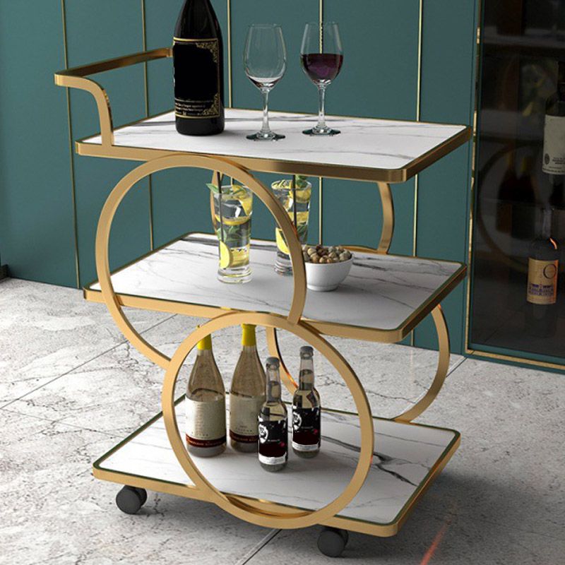 Home Dining Rectangular Prep Table Modern 3-Tier Kitchen Trolley Clearhalo 'furn' 'furn_kitchen_islands_carts' 'Furniture' 'Kitchen & Dining Furniture' 'Kitchen Islands & Carts' 'kitchen_islands_carts' 1200x1200_c34ebe62-ddb4-4792-bbf8-44447235f35d