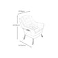 Akzentstuhl 24,80 "L x 24.40" W x 36,61 "H Lounge Stuhl für Wohnzimmer