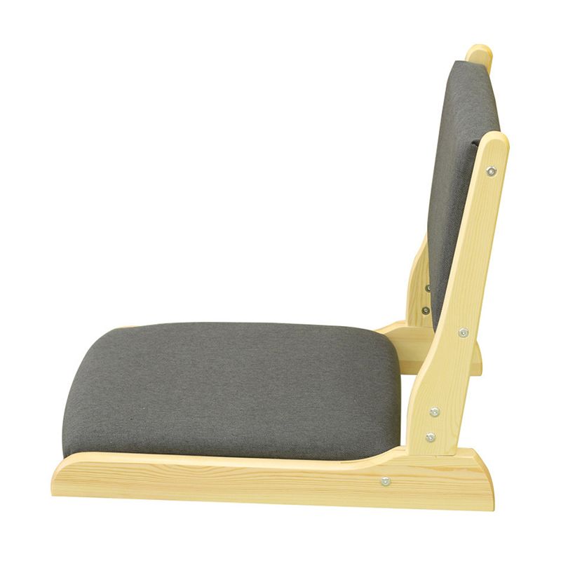 Chaise sans bras en lin16.9 "L x 20,8" W x 18,1 "H Chaise d'image en bois massif