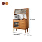 Sideboard in legno massiccio contemporaneo Tabella 4-Drawer Sideboard con porte scorrevoli