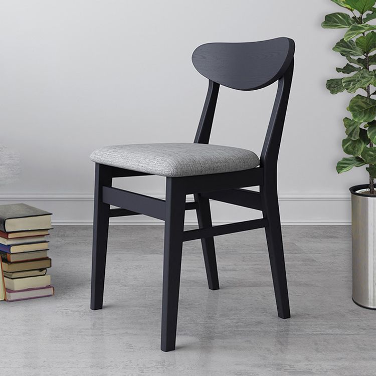 Contemporary Style Dining Chairs Armless Kitchen Chairs with Wooden Legs Clearhalo ' kitchen&dining_furn' 'Dining Chairs' 'Dining Tables & Seating' 'dining_chair' 'furn' 'furn_dining_chair' 'Furniture' 'furniture_dining_chair' 'Kitchen & Dining Furniture' 'kitchen' 1200x1200_c3530e4a-e1d3-4d38-bf02-f88e3ef4db63