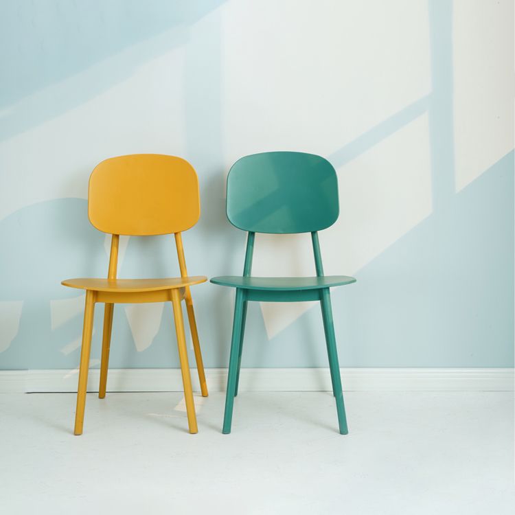 Modern Plastic Side Chair Indoor-Outdoor Open Back Dining Armless Chairs Clearhalo ' kitchen&dining_furn' 'Dining Chairs' 'Dining Tables & Seating' 'dining_chair' 'furn' 'furn_dining_chair' 'Furniture' 'furniture_dining_chair' 'Kitchen & Dining Furniture' 'kitchen' 1200x1200_c3543833-d957-49e4-b4ac-fe52124b270a