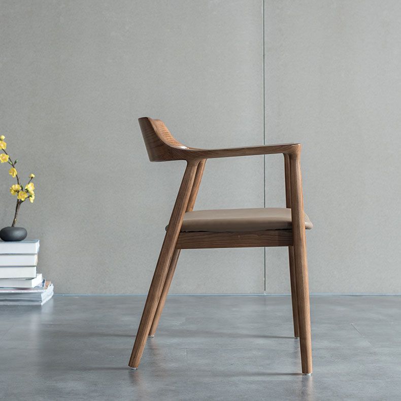 Silla de brazo estilo tradicional cena silla de espalda abierta con patas de madera