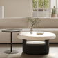Table de cocktail contemporaine Table de cocktail basse sur pied rond