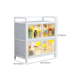 Visible Acrylic Door Server Metal Dinner Server for Kitchen Use