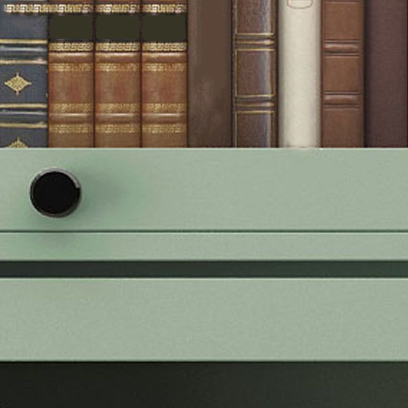 Estantería de estilo moderno de estantería cerrada con puerta de vidrio para la oficina en casa