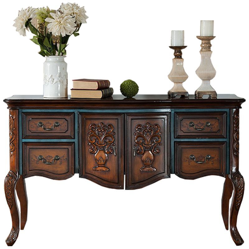 Victoria Wooden Accent Table Free Form Console Sofa Table for Hall Clearhalo 'Console Tables' 'console_tables' 'Entry & Mudroom Furniture' 'furn' 'furn_console_tables' 'Furniture' 1200x1200_c359e24e-dbb1-4098-b9fe-17af59196147