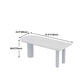 Modern Stone Top Oval Dinette Table Wood Tripod Base Dining Table in White Clearhalo 'Dining Tables & Seating' 'Dining Tables' 'dining_table' 'furn' 'furn_dining_table' 'Furniture' 'furniture_dining_table' 'Kitchen & Dining Furniture' 'kitchen' 'kitchen_dining_table' 1200x1200_c35a7b82-7ed4-489b-b59b-ca5762909b3b
