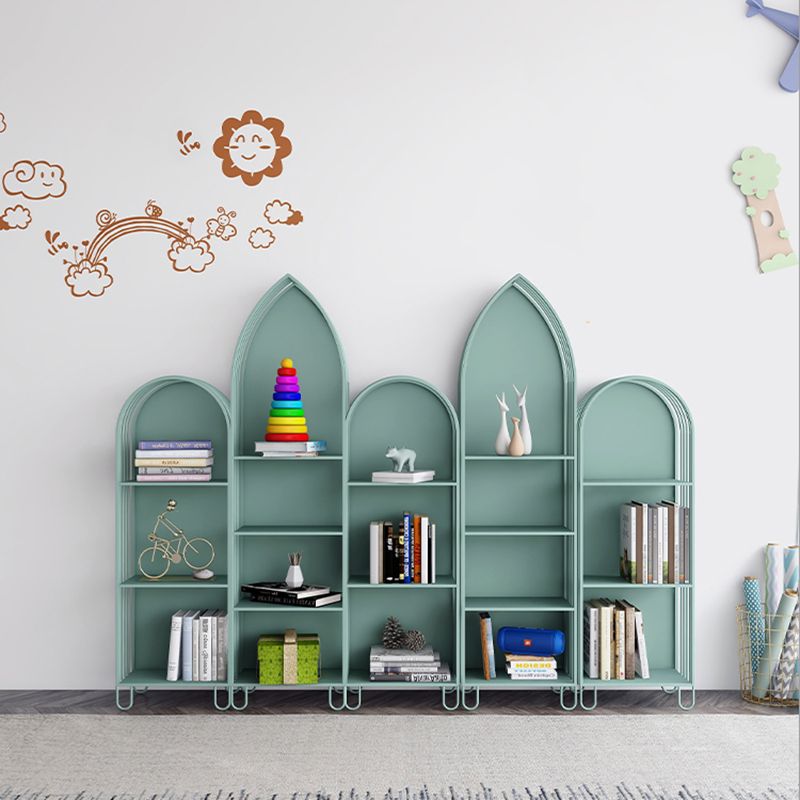 Modern Style Standard Bookshelf Closed Back Metal Bookcase for Home Clearhalo 'Bookcases' 'furn' 'furn_bookcases' 'Furniture' 'furniture_bookcases' 'Office Furniture' 1200x1200_c35a82ec-2700-4e86-bc25-1ea01771af2c