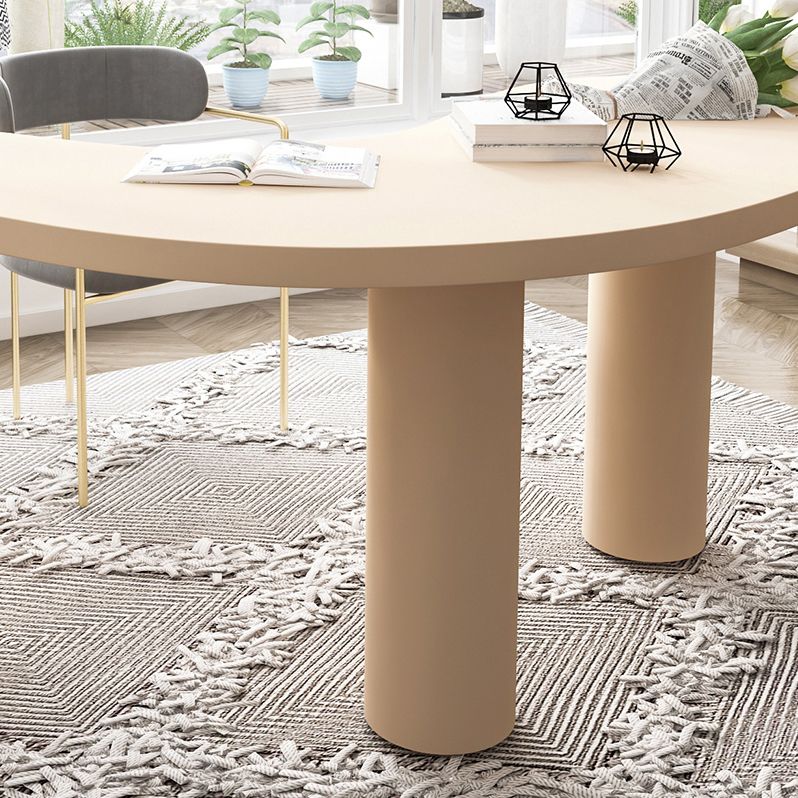 Modern Solid Wood Dining Table 3 Legs Dining Table for Dining Room Clearhalo 'Dining Tables & Seating' 'Dining Tables' 'dining_table' 'furn' 'furn_dining_table' 'Furniture' 'furniture_dining_table' 'Kitchen & Dining Furniture' 'kitchen' 'kitchen_dining_table' 1200x1200_c35e12f6-d700-43bf-9abf-5cebd59f20d4
