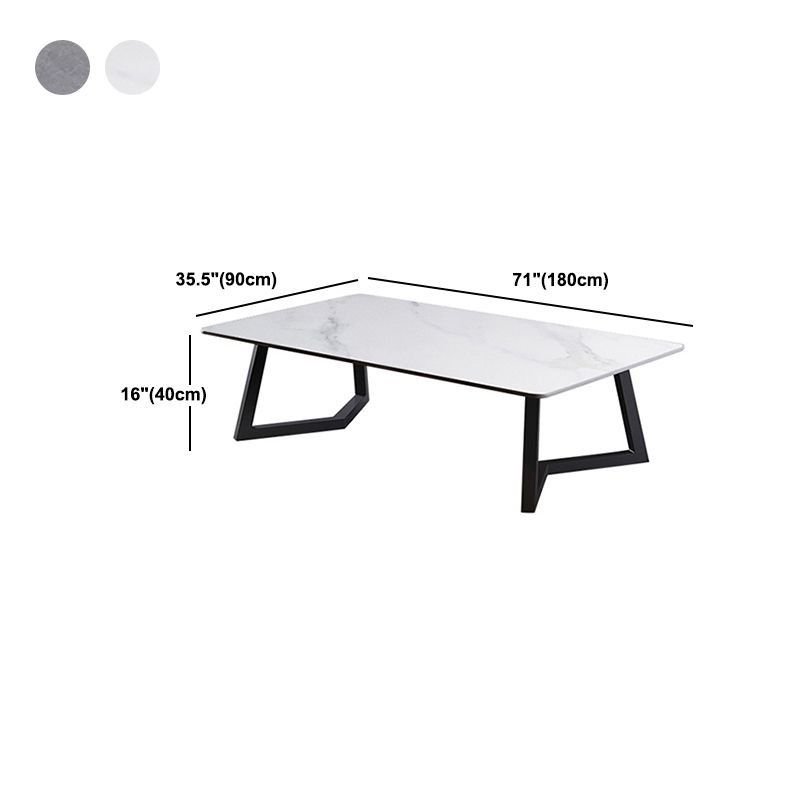 Tavolino rettangolare in ardesia tavolino ornato per soggiorno