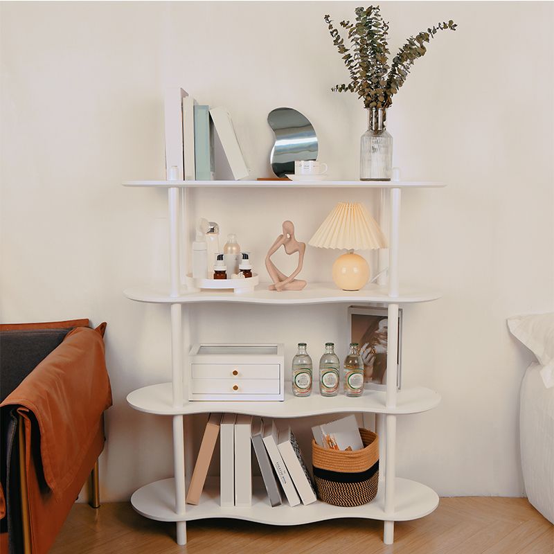 Libreria moderna bianca ingegnerizzato in legno Multi -tiers Etagere Open Bookshelf per Home Office