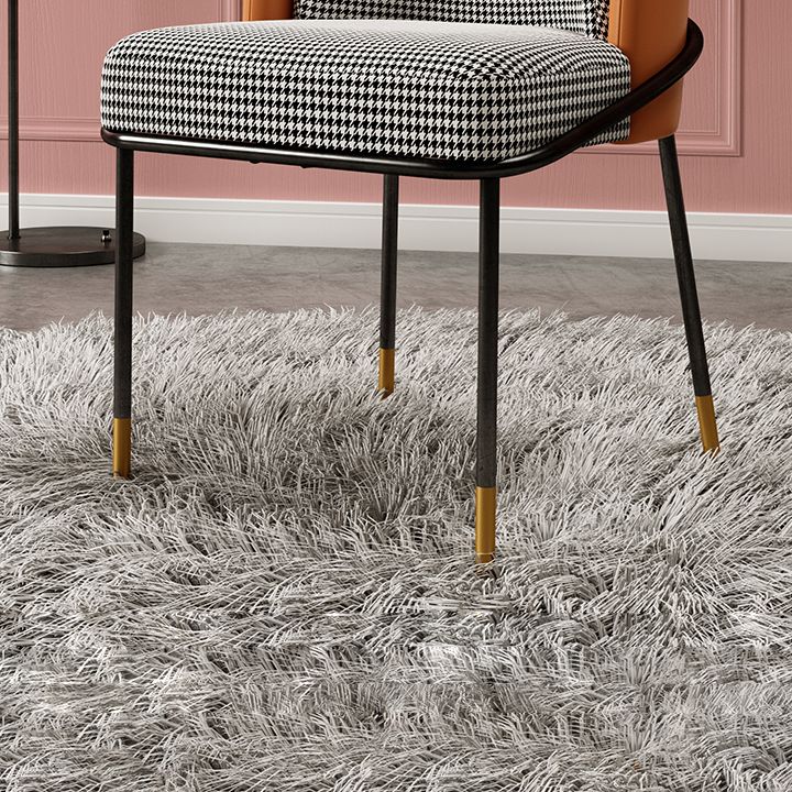 Glam Style Metal Dining Room Chairs Armless Linen Fabric Dining Chair for Home Use Clearhalo ' kitchen&dining_furn' 'Dining Chairs' 'Dining Tables & Seating' 'dining_chair' 'furn' 'furn_dining_chair' 'Furniture' 'furniture_dining_chair' 'Kitchen & Dining Furniture' 'kitchen' 1200x1200_c3616934-e4c1-4c0f-a18a-7a9ae596ad8f