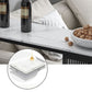 Modern 1/3 Pieces Bar Table Set Rectangle Stone Counter Table with High Stools for Kitchen