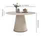 Nordic Round Sintered Stone Dining Table for 4/6 with Pedestal Base Dining Setfor Restaurant Clearhalo 'Dining Room Sets' 'Dining Tables & Seating' 'dining_room_set' 'furn' 'furn_dining_room_set' 'Furniture' 'furniture_dining_room_set' 'Kitchen & Dining Furniture' 'kitchen&dining_furn' 'kitchen' 1200x1200_c3659047-0e92-4cd7-bc61-18c3cff56f5c