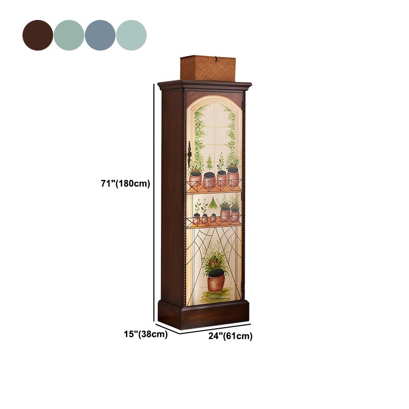 Solid Wood Matte Finish Storage Cabinet Coastal Cabinet with Hinged Door Clearhalo 'Armoires & Wardrobes' 'armoires_wardrobes' 'Bedroom Furniture' 'furn' 'furn_armoires_wardrobes' 'Furniture' 1200x1200_c3675e87-53f7-4929-a957-4f435af75986