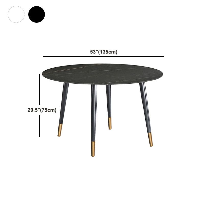 Traditional Luxury Dining Table Stone and Metal Round Tripod Base Dining Table Clearhalo 'Dining Tables & Seating' 'Dining Tables' 'dining_table' 'furn' 'furn_dining_table' 'Furniture' 'furniture_dining_table' 'Kitchen & Dining Furniture' 'kitchen' 'kitchen_dining_table' 1200x1200_c367ab8d-1ad2-4e13-95f7-0428e639a117