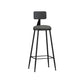 Industrial Footrest Bristol Stool Matte Finish Iron Bar Stool Clearhalo 'Bar Furniture' 'Bar Stools' 'bar_stools' 'furn' 'furn_bar_stools' 'Furniture' 'furniture_bar_stools' 'Kitchen & Dining Furniture' 1200x1200_c3691f43-6212-4c79-af59-47dd3575f511