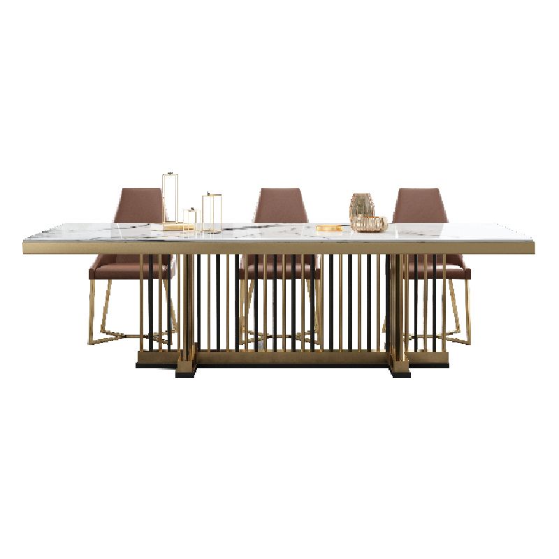 Rectangle Traditional Luxury Dining Table Sintered Stone Table Clearhalo ' dining_table' 'Dining Tables & Seating' 'Dining Tables' 'furn' 'furn_dining_table' 'Furniture' 'furniture_dining_table' 'Kitchen & Dining Furniture' 'kitchen&dining_furn' 'kitchen' 'kitchen_dining_table' 1200x1200_c3693190-c181-456c-ac7a-0bbd3cd6b33b
