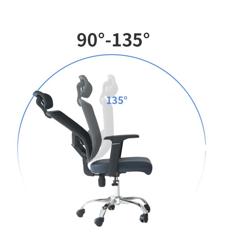 Eigentijdse ergonomische bureaustoel Bureaustoel met kantelmechanisme en hoge rugleuning