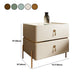 2-drawer Nightstand Contemporary Stone Night Table ,19.7" Tall Clearhalo 'Bedroom Furniture' 'furn' 'furn_night_stand' 'Furniture' 'night_stand' 'Nightstands' 1200x1200_c36a18e8-21af-4c80-943a-142dfe4bbffb