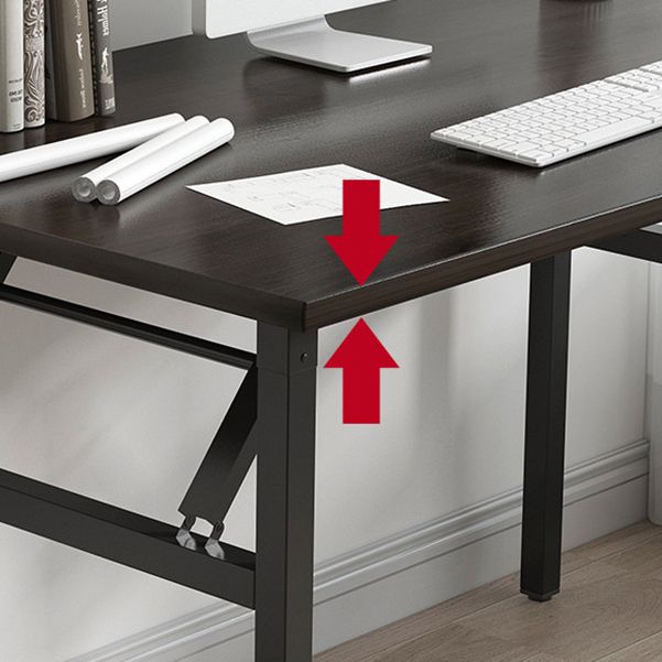 Industrial Folding Writing Desk Rectangular Wooden Computer Desk Clearhalo 'furn' 'furn_office_desk' 'Furniture' 'Office Desks' 'Office Furniture' 'office_desk' 1200x1200_c36a439a-1fba-49c2-b9b5-4d0bd0df3d22