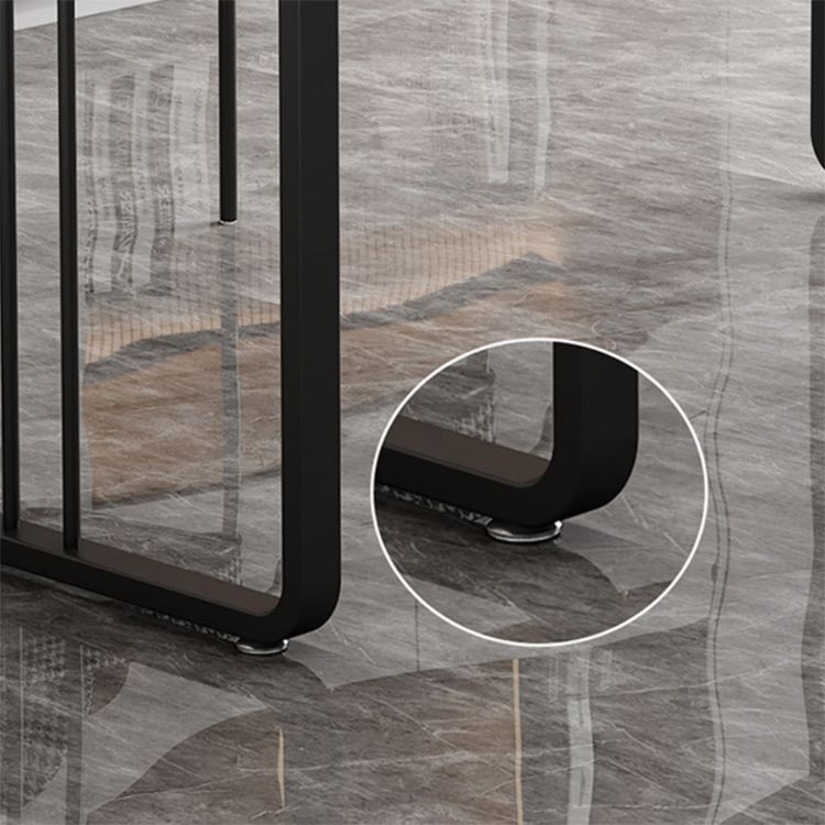 Rectangular Shaped Office Desk 2 Legs Writing Desk in Grey/White for Office Clearhalo 'furn' 'furn_office_desk' 'Furniture' 'Office Desks' 'Office Furniture' 'office_desk' 1200x1200_c36a8506-658e-47bc-8789-3eef0c2907bc