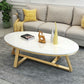 Contemporary Coffee Table Oval Single Stone Coffee Cocktail Table Clearhalo 'Coffee & Accent Tables' 'Coffee Tables' 'coffee_tables' 'furn' 'furn_coffee_tables' 'Furniture' 'Living Room Furniture' 1200x1200_c36db495-4d73-420b-a382-ebfaaee91393