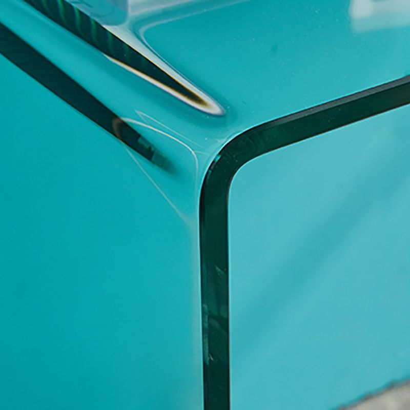 Bureau d'ordinateur en verre moderne