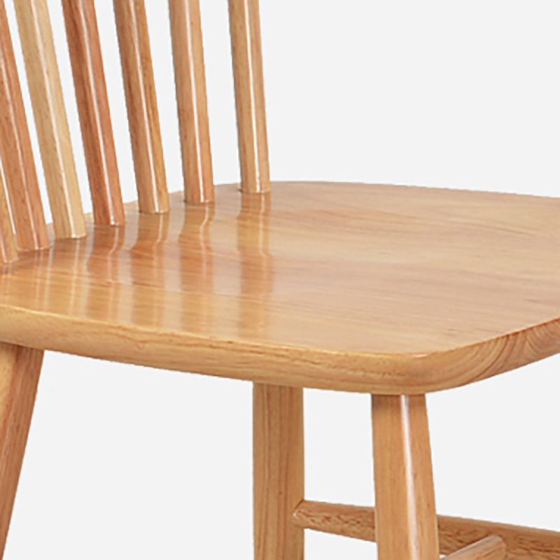 Glam Rubberwood Dining Room Chair Slat Back Side Chair (Set of 2) Clearhalo 'Dining Chairs' 'Dining Tables & Seating' 'dining_chair' 'furn' 'furn_dining_chair' 'Furniture' 'furniture_dining_chair' 'Kitchen & Dining Furniture' 1200x1200_c36f4f05-089f-4357-bde0-ee64d301bc8f