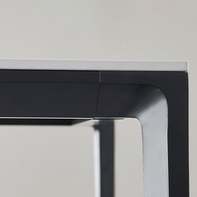 Modern Dinette Set 1/3/4 Pieces Rectangle White Sintered Stone Top Dining Table Set Clearhalo 'Dining Room Sets' 'Dining Tables & Seating' 'dining_room_set' 'furn' 'furn_dining_room_set' 'Furniture' 'furniture_dining_room_set' 'Kitchen & Dining Furniture' 1200x1200_c370a506-71ac-4e95-95af-4222355c9cd6