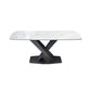 Industrial Dining Room Table Stone Rectangle Dinette Table for Dining Room Clearhalo 'Dining Tables & Seating' 'Dining Tables' 'dining_table' 'furn' 'furn_dining_table' 'Furniture' 'Kitchen & Dining Furniture' 1200x1200_c372a0a8-3c48-4ba9-b225-9f86db7a9580