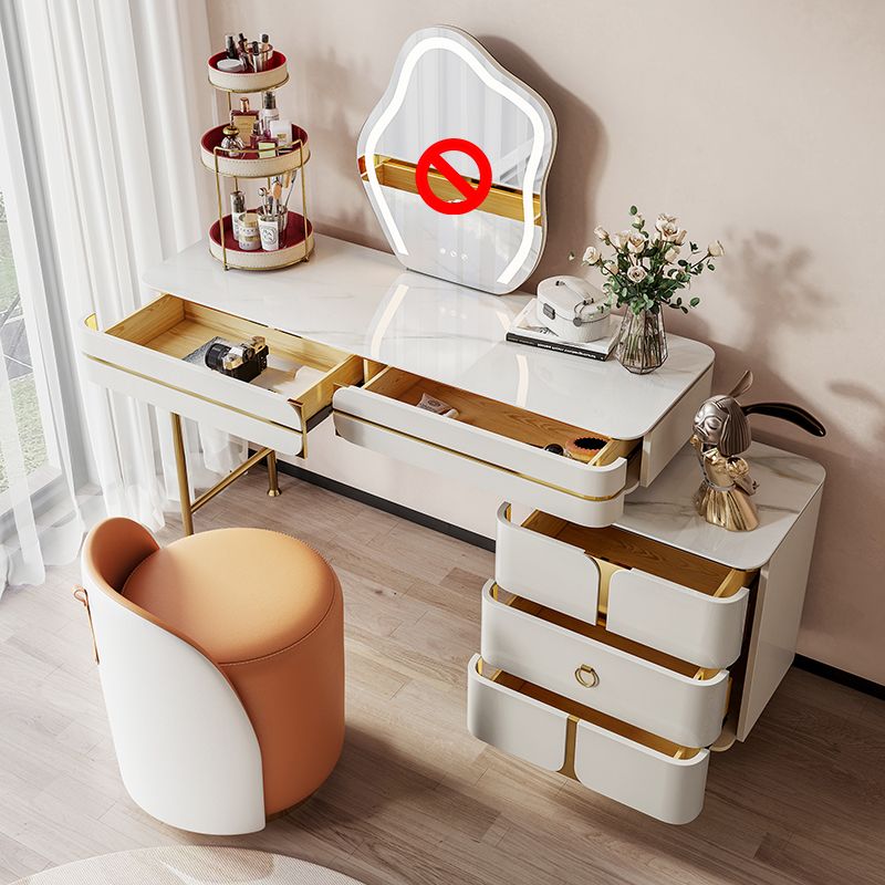 Ensemble de coiffeuse de vanité en bois