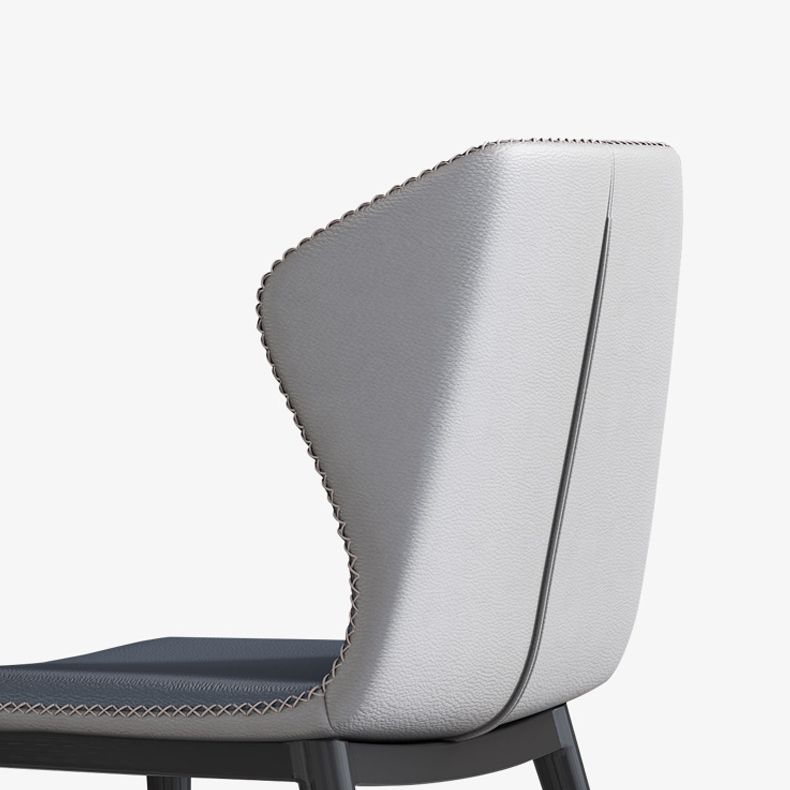 Modern Faux Leather Dining Chair Metal Dining Room Chairs for Home Use Clearhalo ' kitchen&dining_furn' 'Dining Chairs' 'Dining Tables & Seating' 'dining_chair' 'furn' 'furn_dining_chair' 'Furniture' 'furniture_dining_chair' 'Kitchen & Dining Furniture' 'kitchen' 1200x1200_c373ef16-3911-4370-8d45-29632e332866