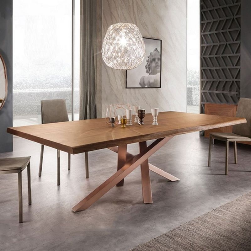 Rectangle Luxury Style Dining Table Solid Wood Fixed Table for Kitchen Clearhalo ' dining_table' 'Dining Tables & Seating' 'Dining Tables' 'furn' 'furn_dining_table' 'Furniture' 'furniture_dining_table' 'Kitchen & Dining Furniture' 'kitchen&dining_furn' 'kitchen' 'kitchen_dining_table' 1200x1200_c3745e6d-fe4c-4d00-8124-7aa4ff6a728a