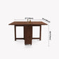Mid-Century Modern Brown Dining Table Solid Wood Drop-Leaf Dining Table for Home Use Clearhalo ' dining_table' 'Dining Tables & Seating' 'Dining Tables' 'furn' 'furn_dining_table' 'Furniture' 'furniture_dining_table' 'Kitchen & Dining Furniture' 'kitchen&dining_furn' 'kitchen' 'kitchen_dining_table' 1200x1200_c37728ab-64e2-45ae-8751-f94bde1cda7f