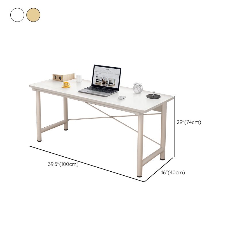 Modern Wooden Office Desk Rectangular Writing Desk with Shelf Clearhalo 'furn' 'furn_office_desk' 'Furniture' 'Office Desks' 'Office Furniture' 'office_desk' 1200x1200_c377db19-b8eb-40b8-aa24-8c7e157910e3