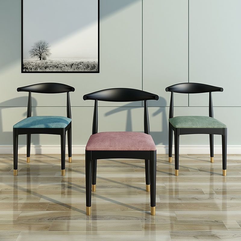 Industrial Style Open Back Side Chair Upholstered Side Chairs for Home Clearhalo 'Dining Chairs' 'Dining Tables & Seating' 'dining_chair' 'furn' 'furn_dining_chair' 'Furniture' 'furniture_dining_chair' 'Kitchen & Dining Furniture' 1200x1200_c37ae439-58e8-4b0c-92c9-fe454dacfe0d